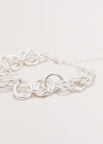 Phase Eight Circular Chain Link Jewellery Silver Australia | YQ6932481